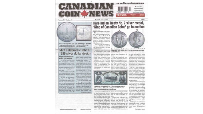 CANADIAN COIN NEWS